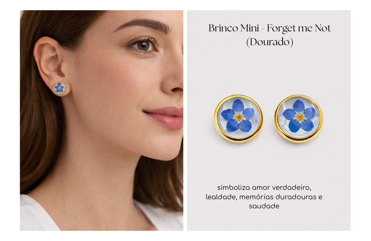Brinco Mini Forget me Not