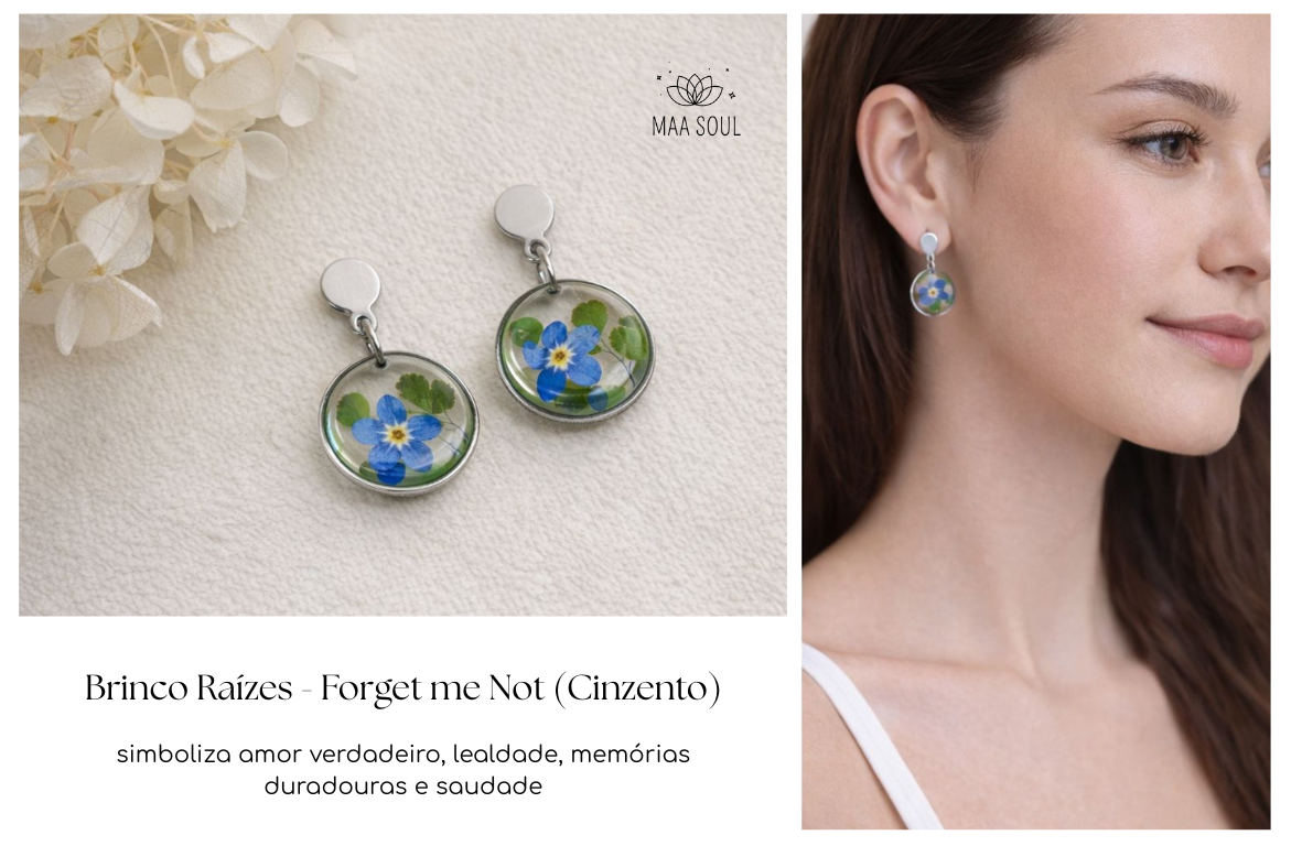 Brinco Raízes - Forget me Not