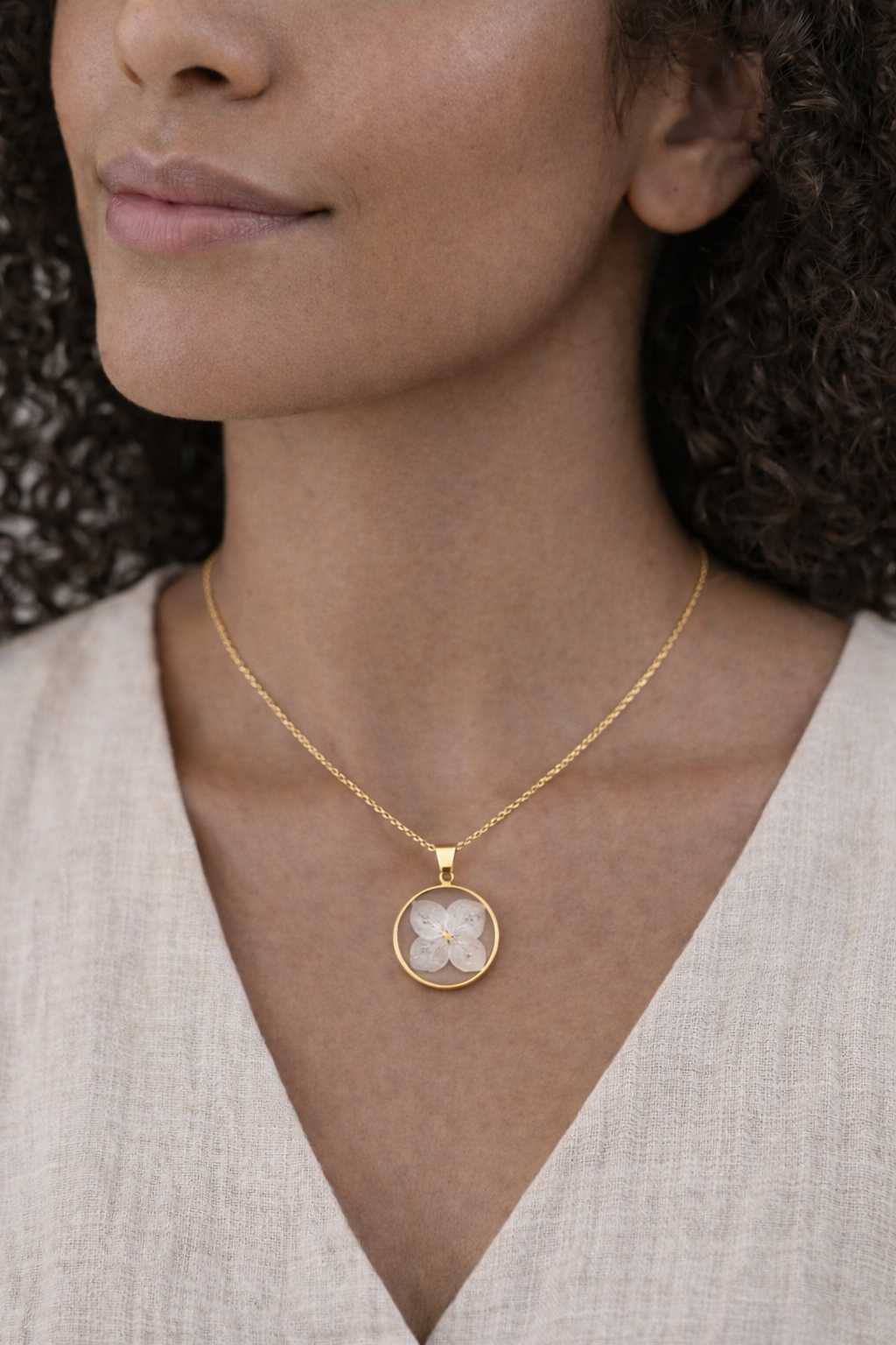 Colar Hortênsia Mid Ouro