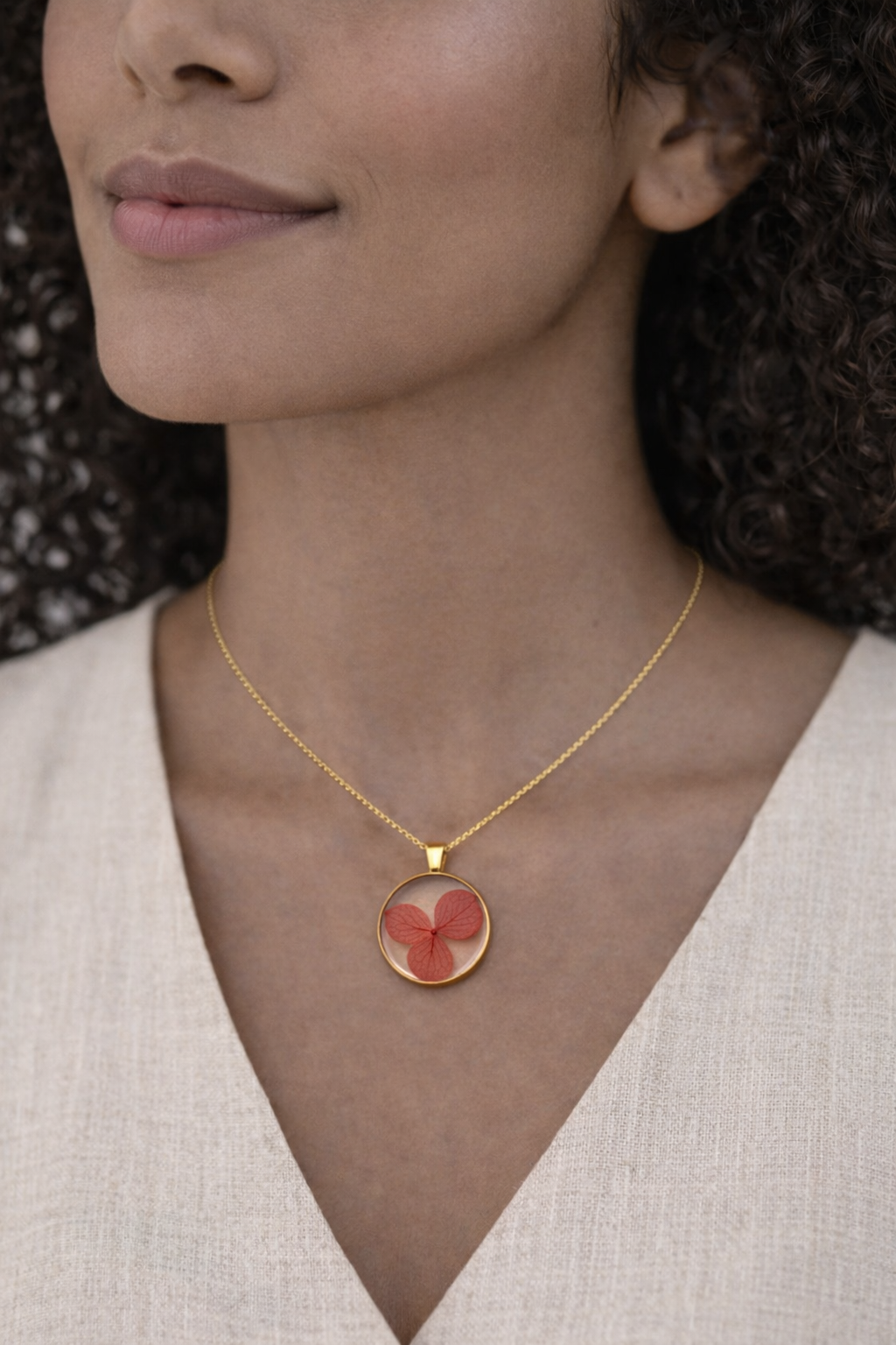 Colar Hortênsia Mid Ouro