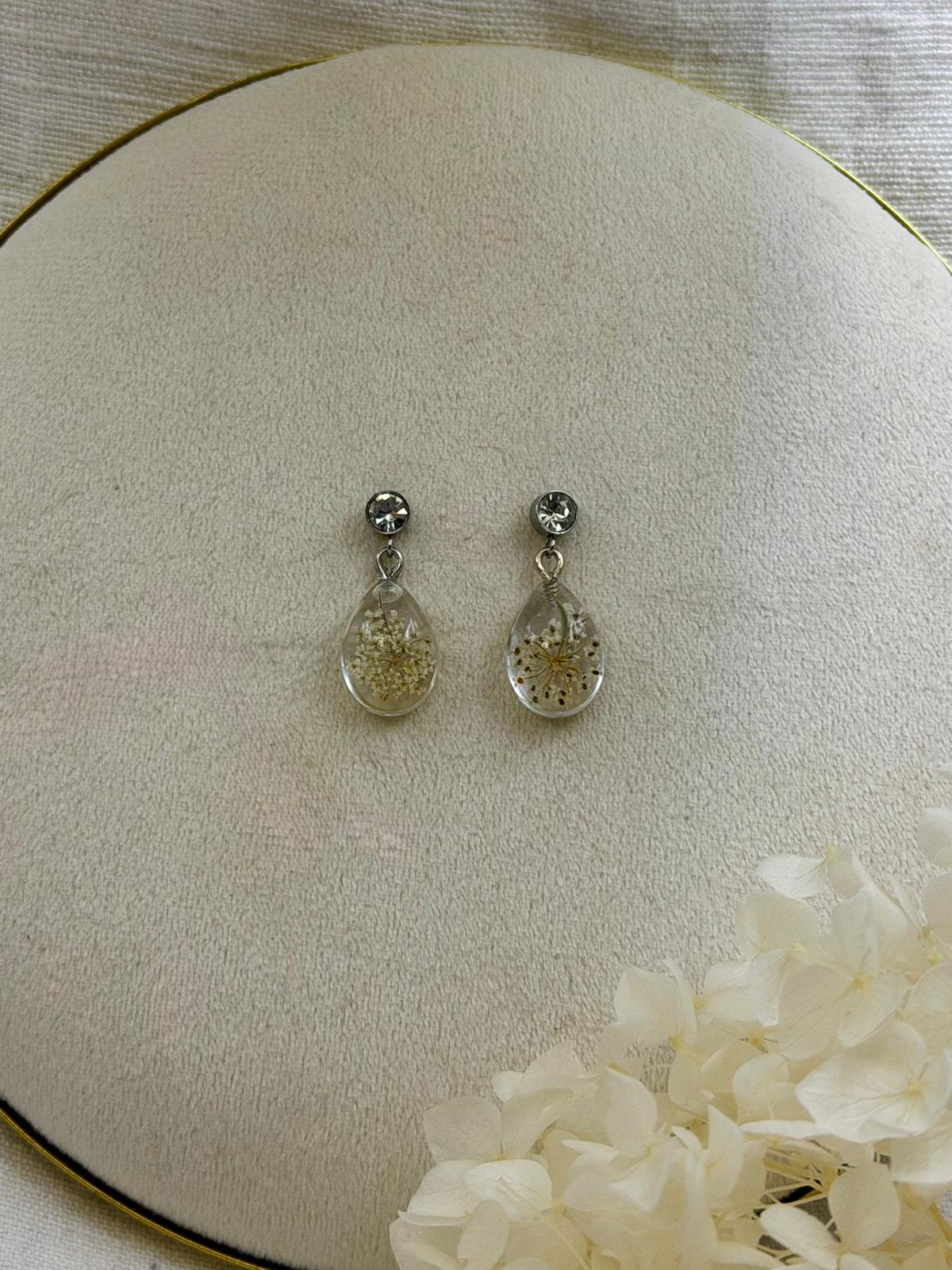 Brinco Gota Delicada - Flor de Cenoura