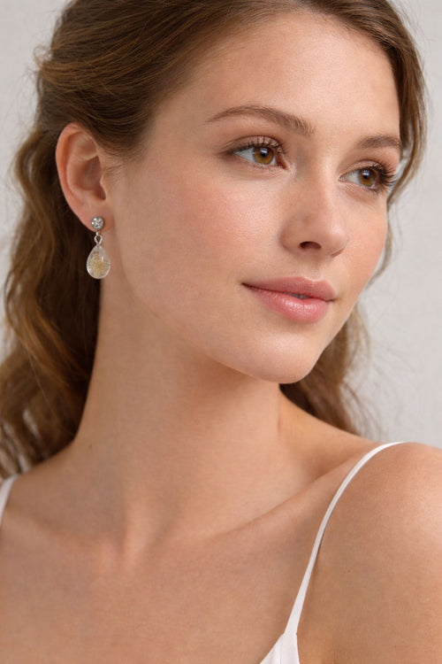 Brinco Gota Delicada - Flor de Cenoura